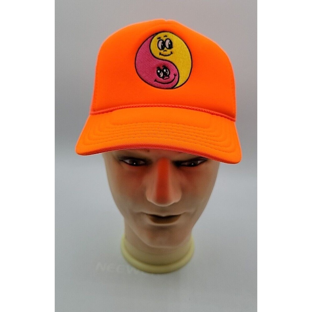 New Bananas Monkey Orange Graphic Trucker Hat Snapback Cap One Size New With Tag
